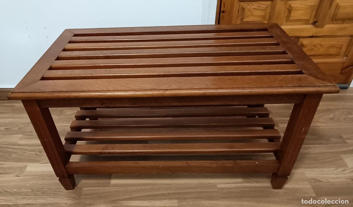 Vintage: Mesa Auxiliar de Centro con travesa&ntilde;os. - Foto 2
