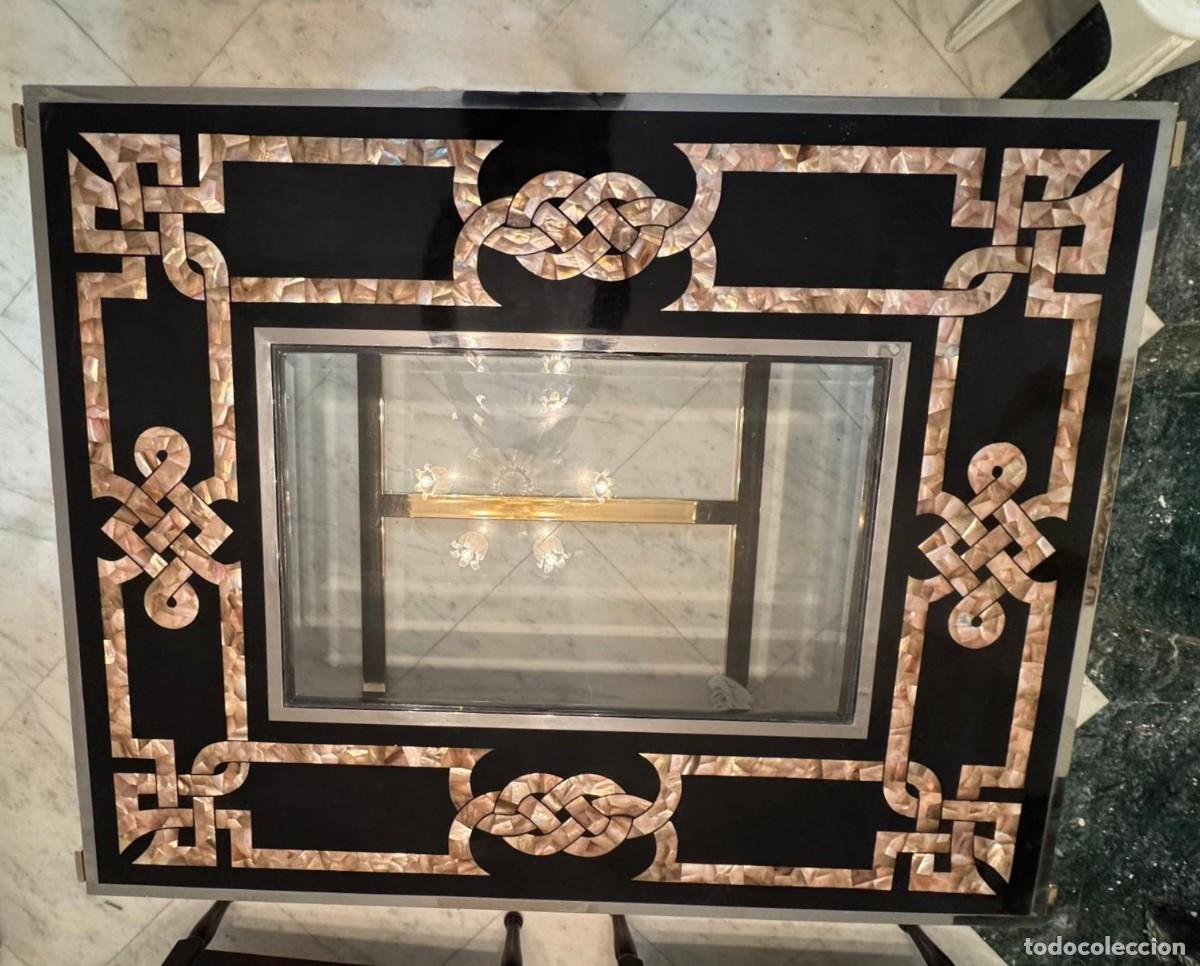 Vintage: Mesa de centro Benghazi con incrustaciones - Foto 6