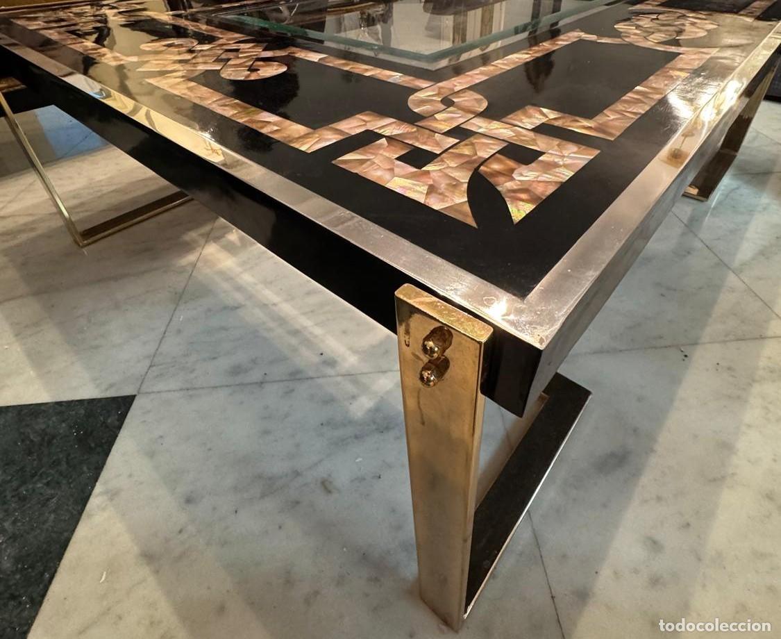 Vintage: Mesa de centro Benghazi con incrustaciones - Foto 10