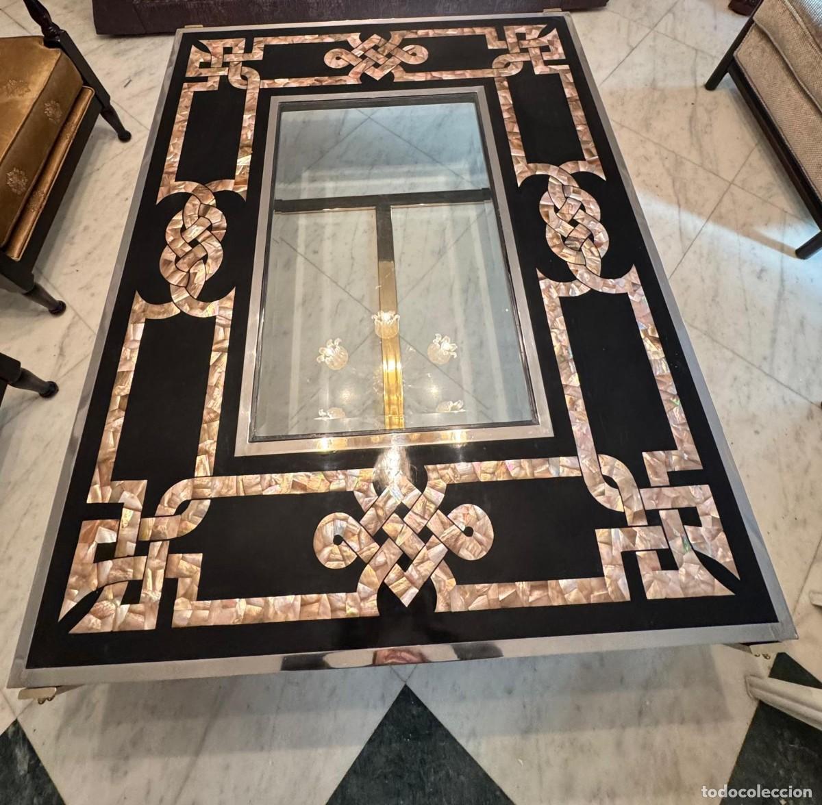 Vintage: Mesa de centro Benghazi con incrustaciones - Foto 11