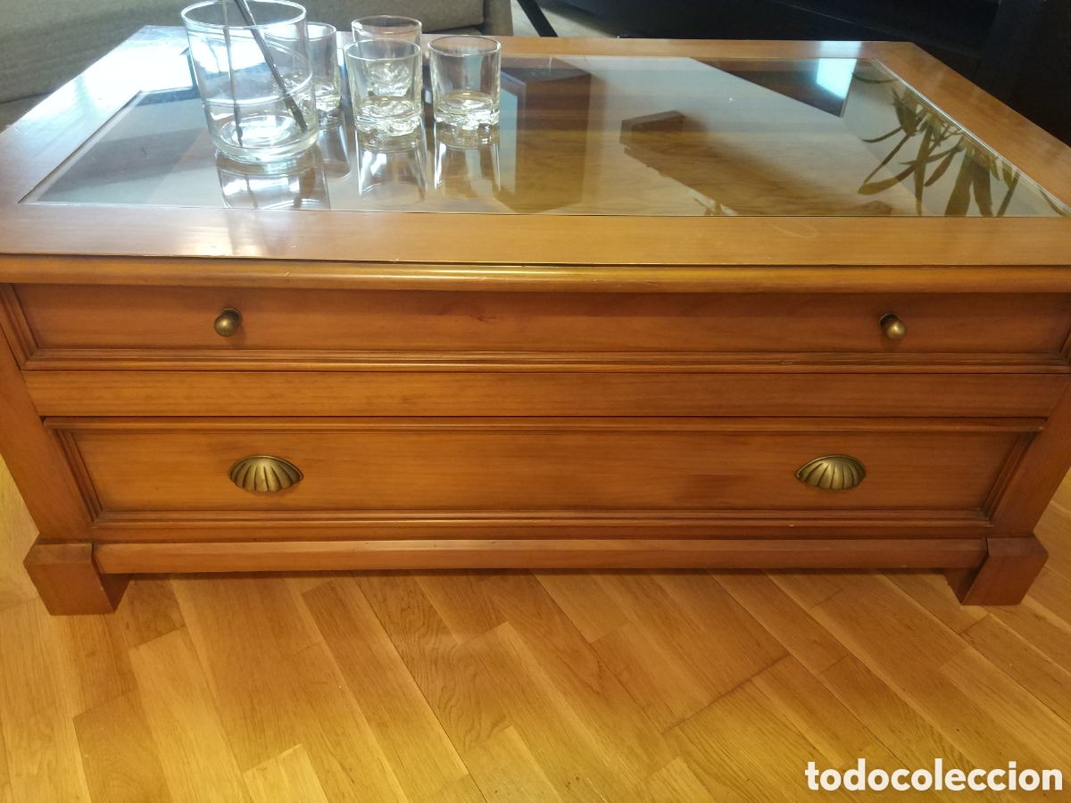 Vintage: Mesa de centro Con cristal - Foto 5
