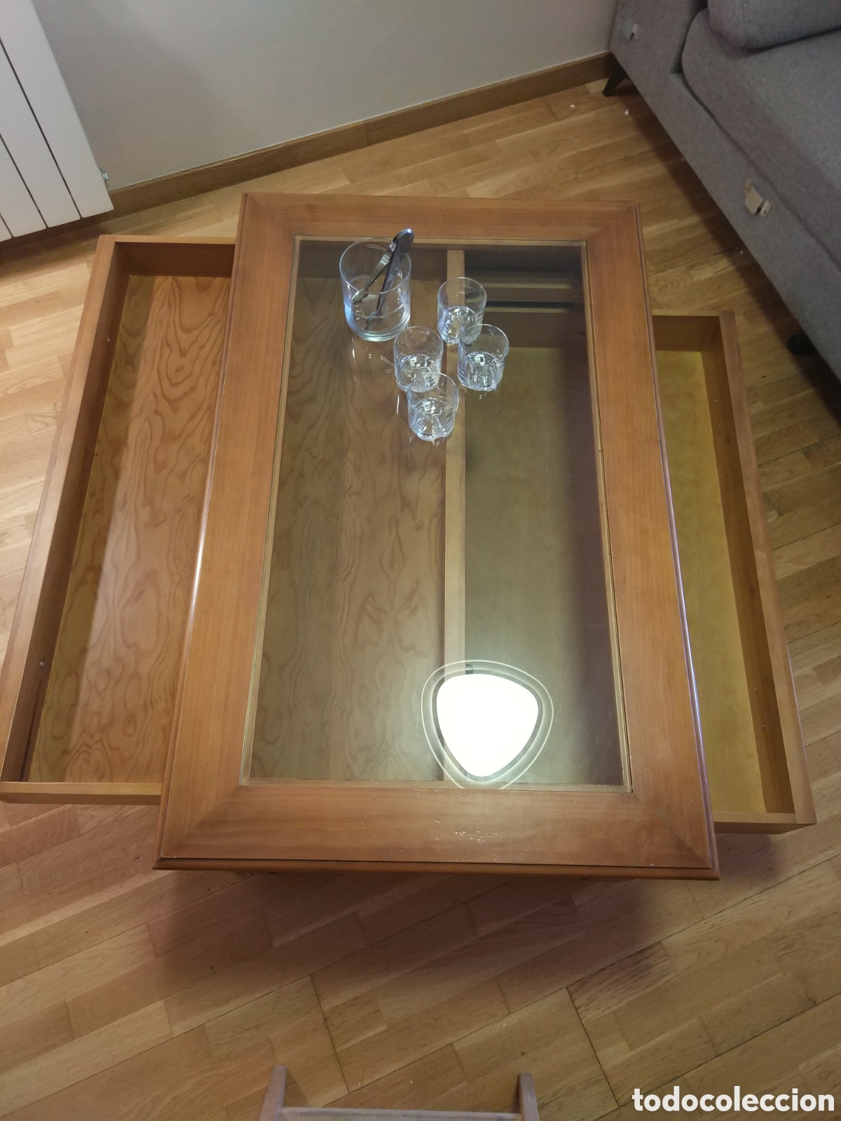 Vintage: Mesa de centro Con cristal - Foto 6