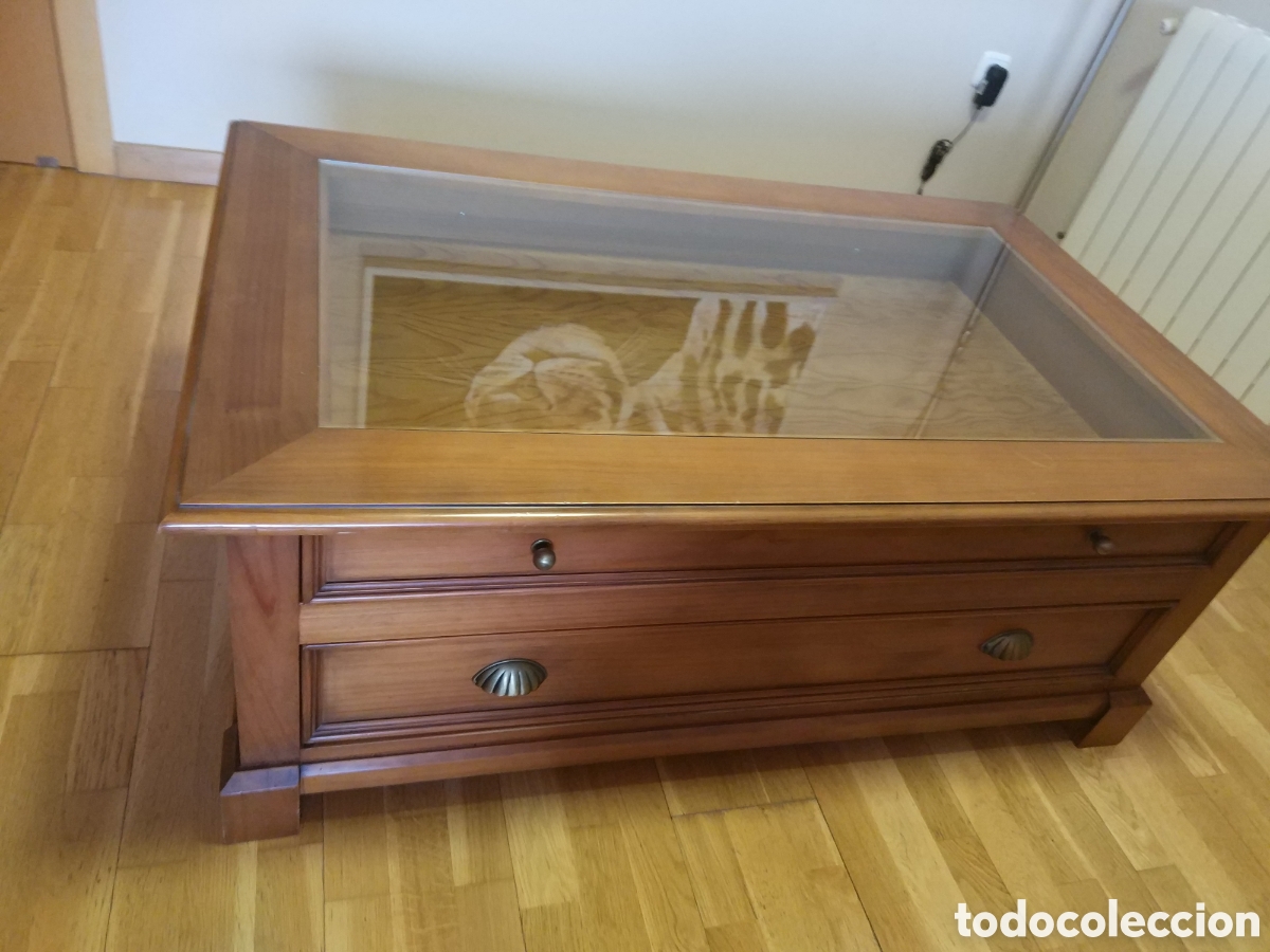 Vintage: Mesa de centro Con cristal - Foto 4