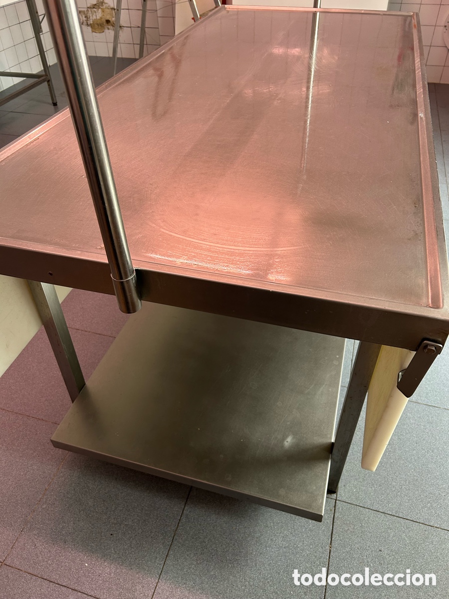 Vintage: Mesa de carnicero acero inoxidable - Foto 3