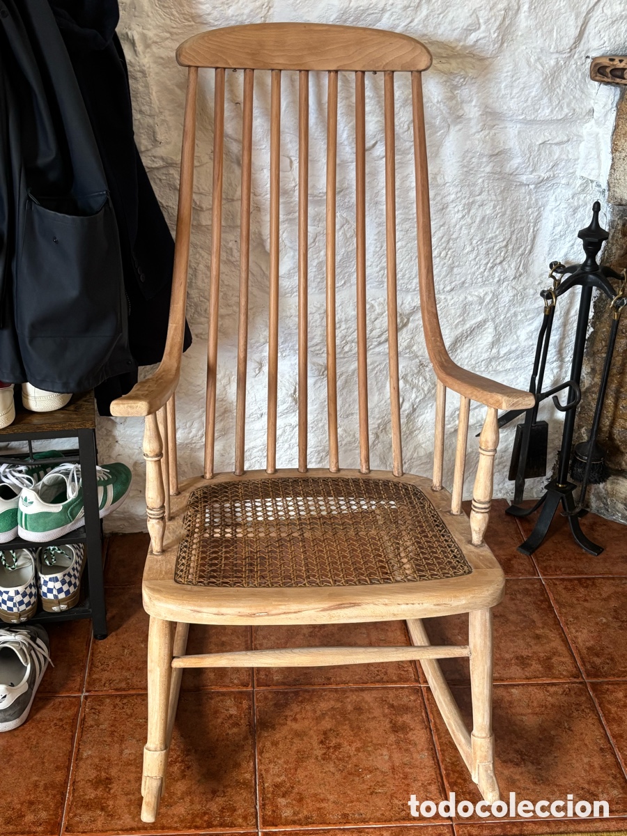 Vintage: Mecedora antigua madera - Foto 2