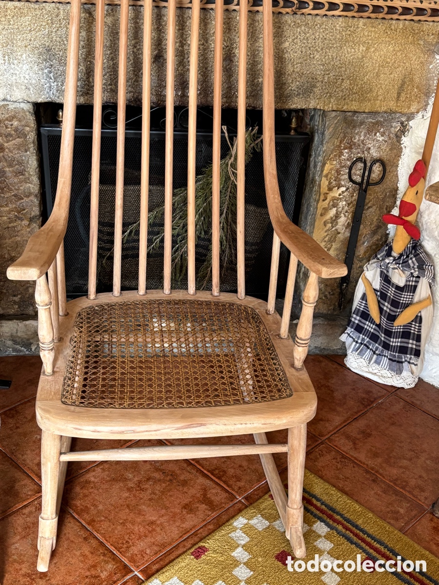 Vintage: Mecedora antigua madera - Foto 1
