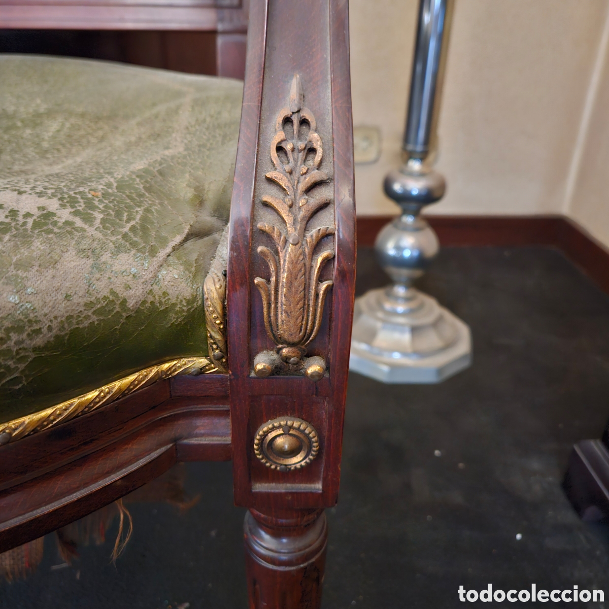 Vintage: Sill&oacute;n de despacho con dos brazos. Estilo cl&aacute;sico - Foto 7