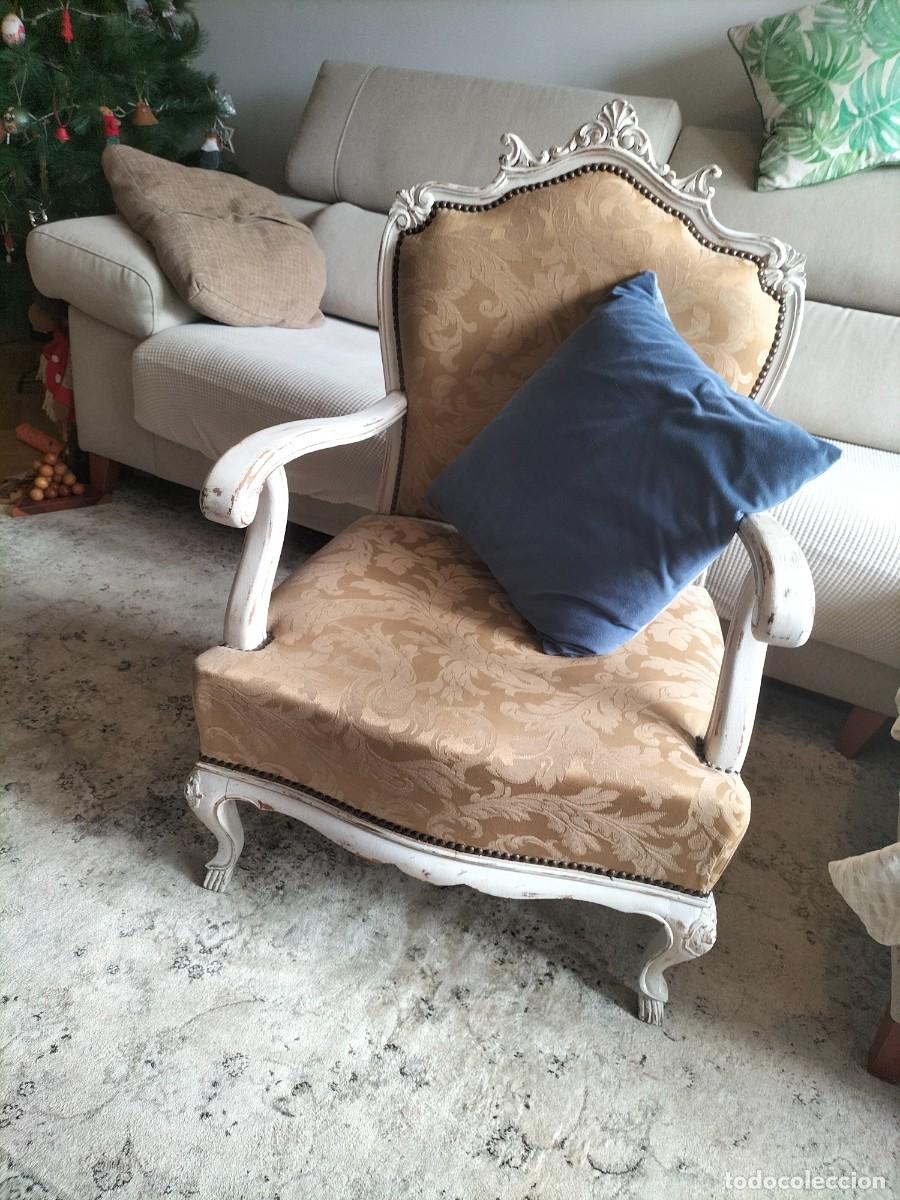 Vintage: Butaca vintage estilo Luis XV - Foto 7