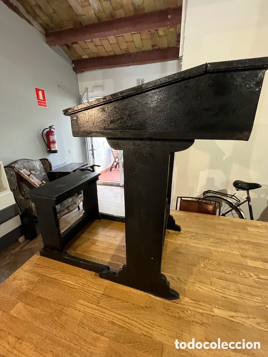 Vintage: Pupitre escolar con banqueta - Foto 4