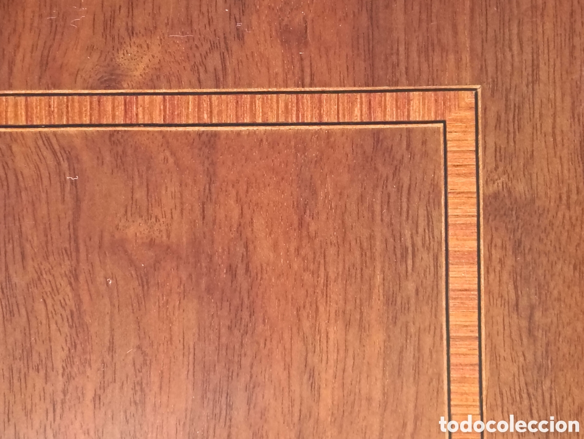 Vintage: Conjunto de mesas nido con marqueter&iacute;a. - Foto 5