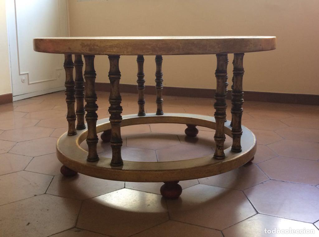 Vintage: Mesa de centro vintage policromada con hor&oacute;scopo. - Foto 2
