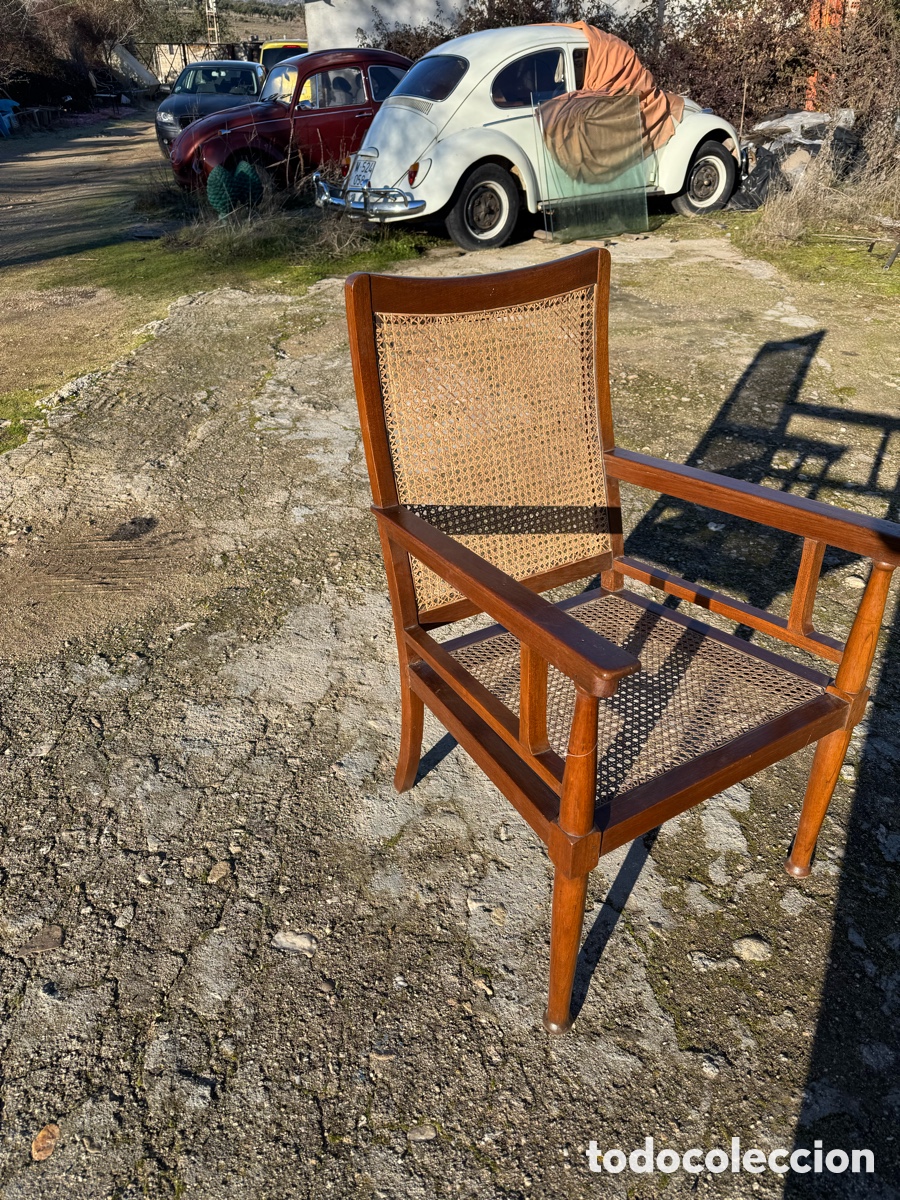 Vintage: Bonito sill&oacute;n en madera de roble - Foto 2
