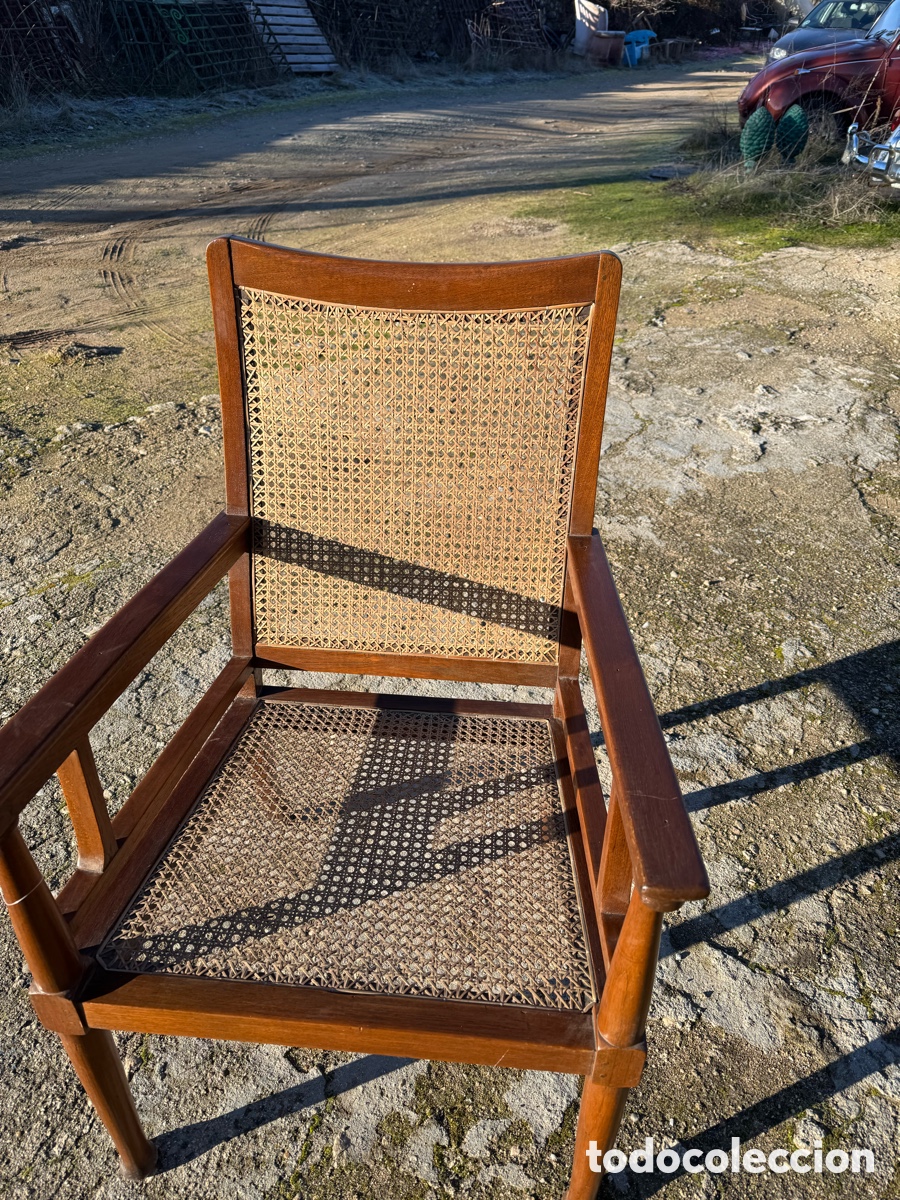 Vintage: Bonito sill&oacute;n en madera de roble - Foto 3