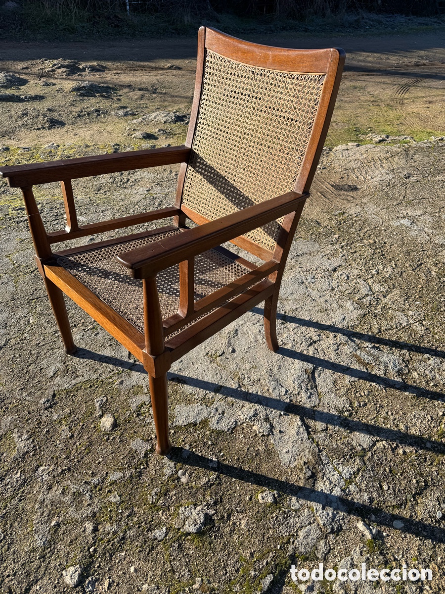 Vintage: Bonito sill&oacute;n en madera de roble - Foto 4