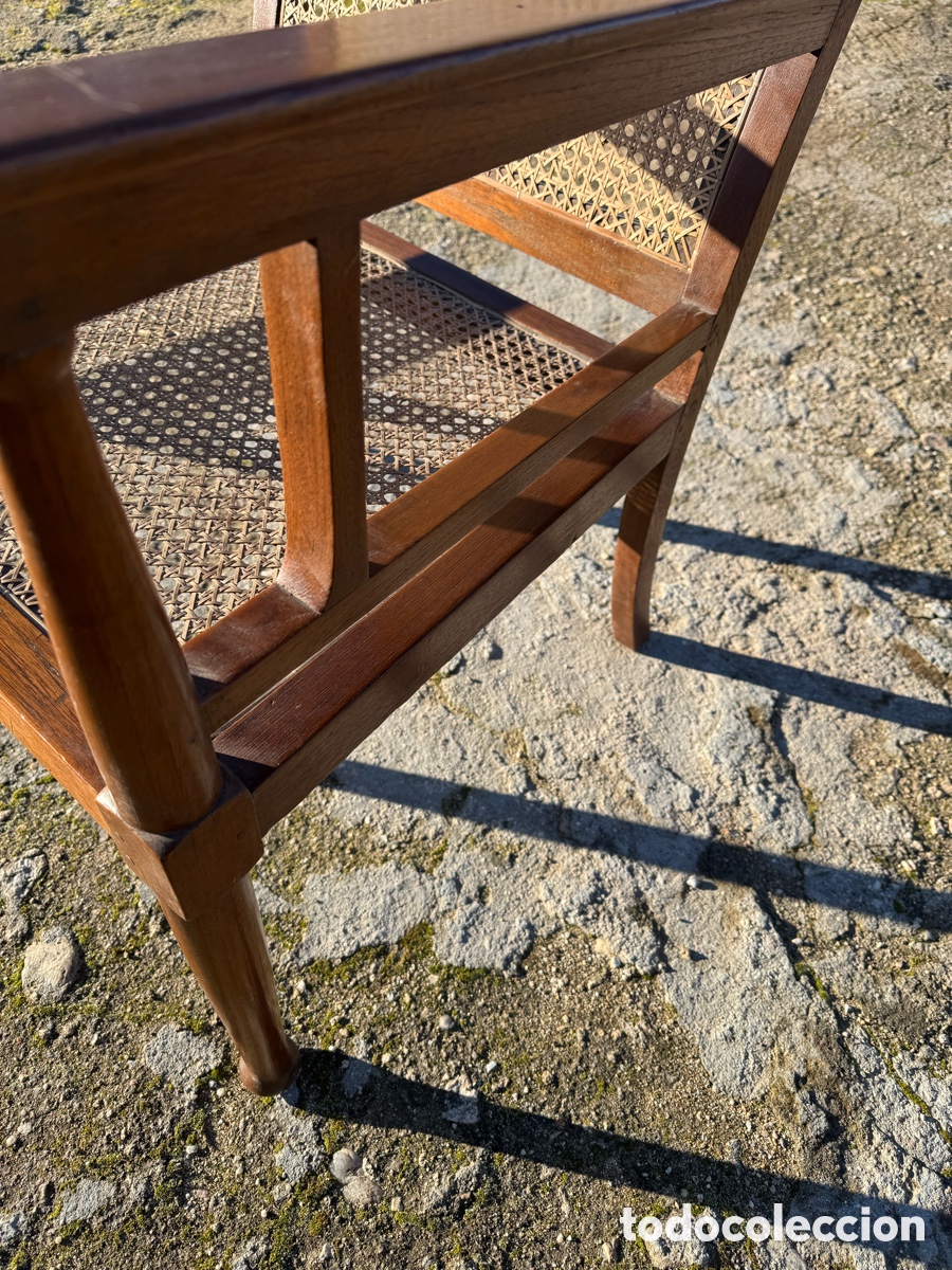 Vintage: Bonito sill&oacute;n en madera de roble - Foto 6