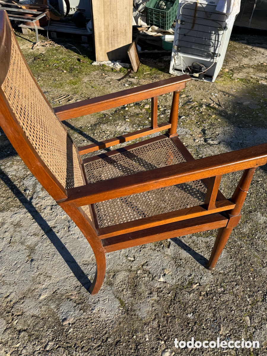 Vintage: Bonito sill&oacute;n en madera de roble - Foto 8