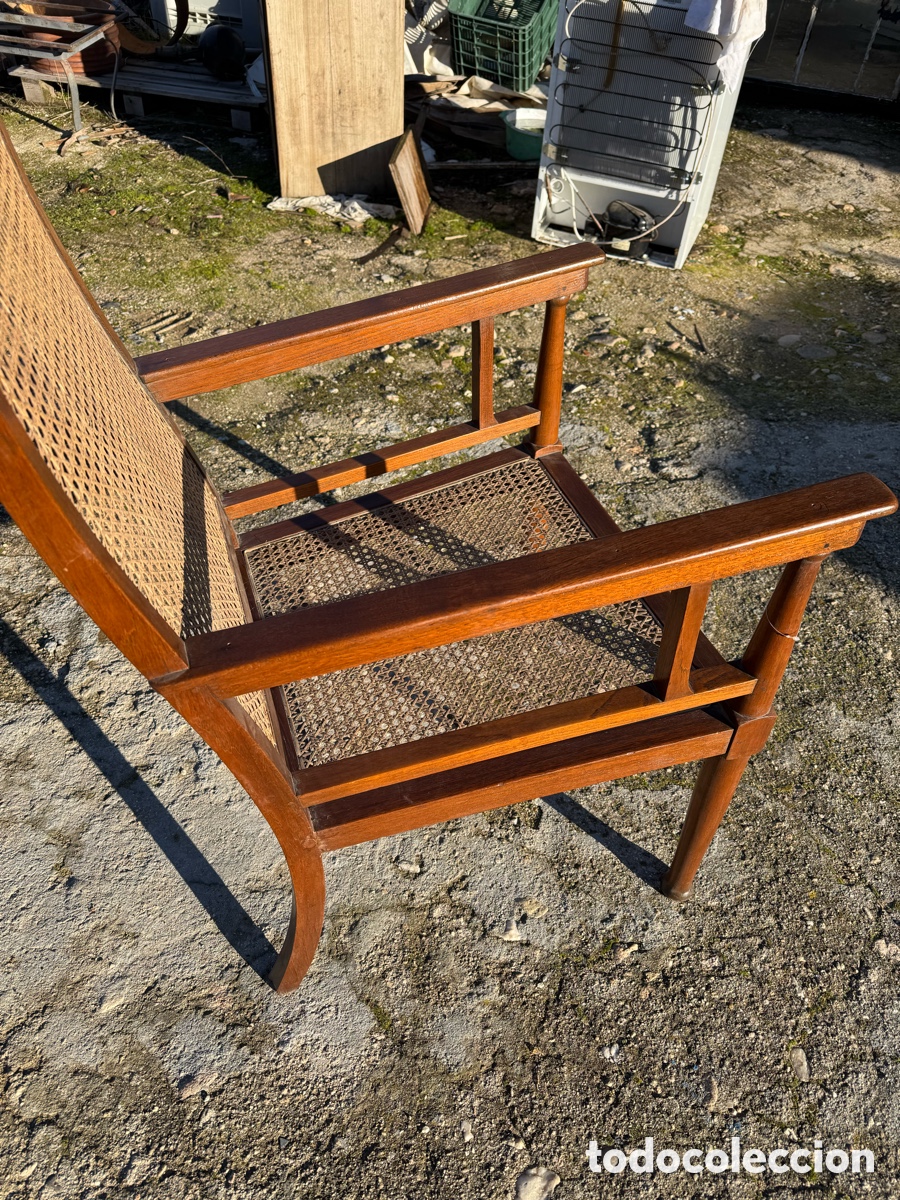 Vintage: Bonito sill&oacute;n en madera de roble - Foto 9