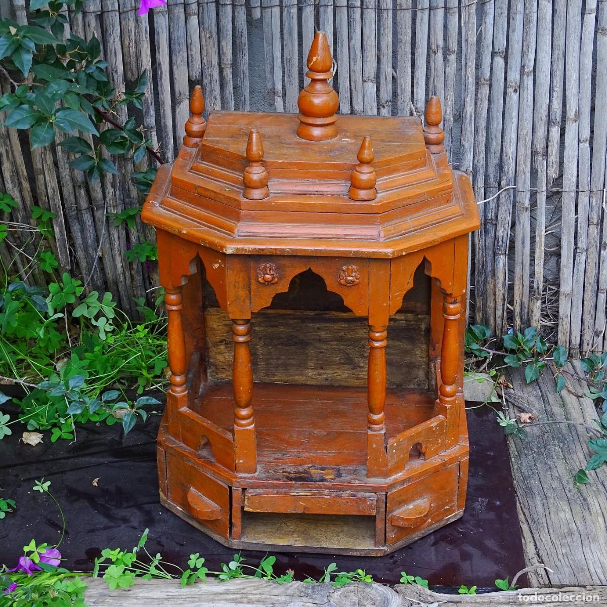 Vintage: Altar de madera de India - Foto 3