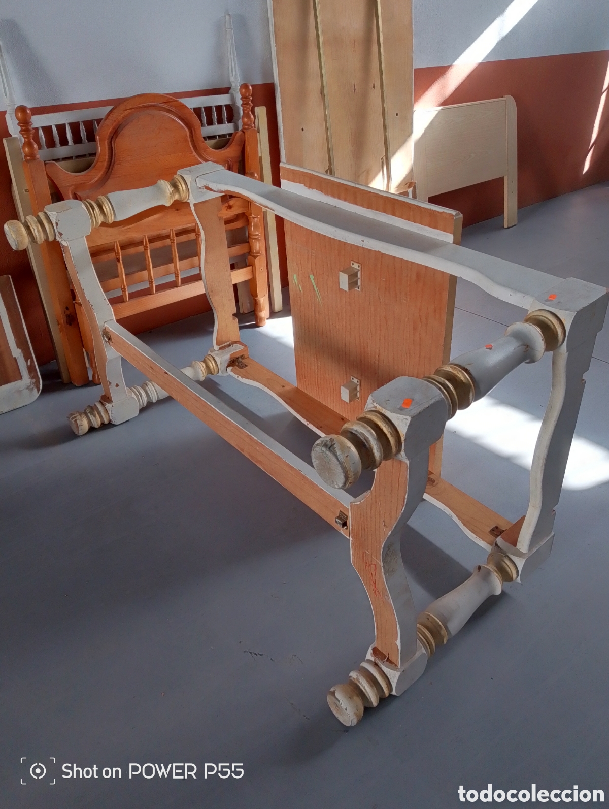 Vintage: Mesa de madera maciza - Foto 6