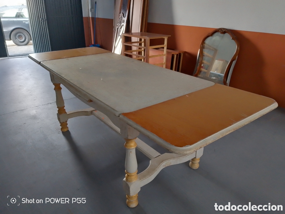 Vintage: Mesa de madera maciza - Foto 1