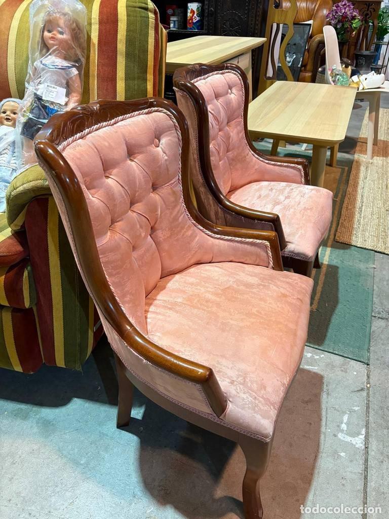 Vintage: 2 SILLAS ISABELINAS. - Foto 4