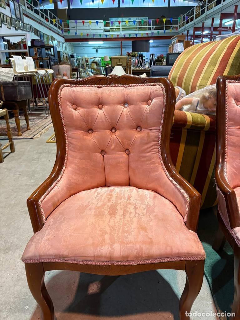 Vintage: 2 SILLAS ISABELINAS. - Foto 7