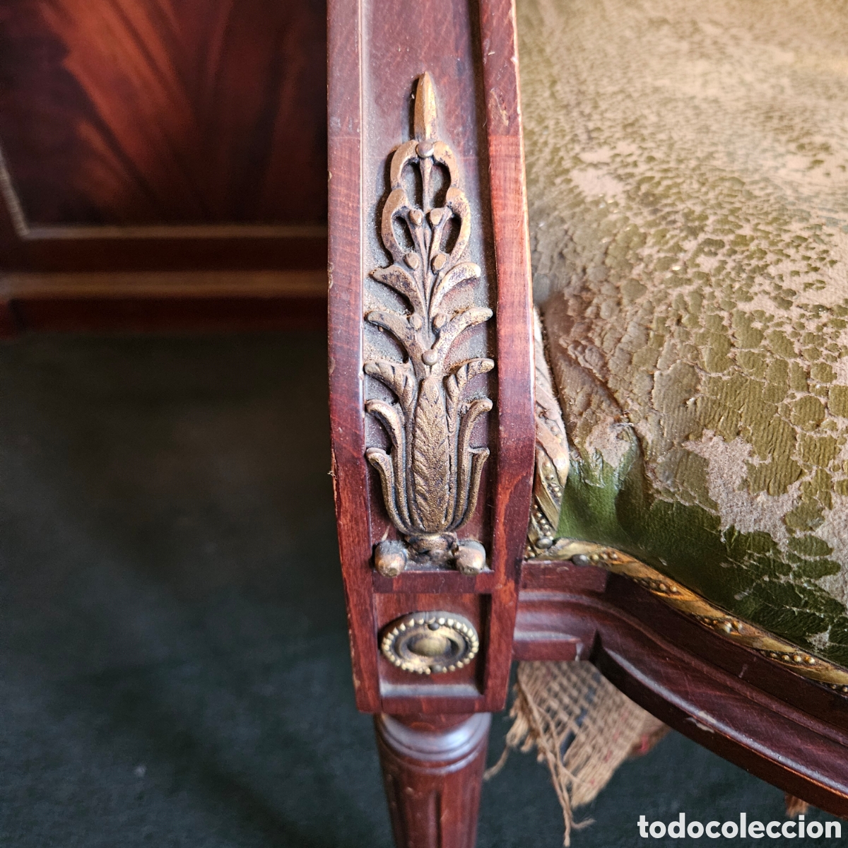 Vintage: Sill&oacute;n de despacho con dos brazos. Estilo cl&aacute;sico - Foto 5