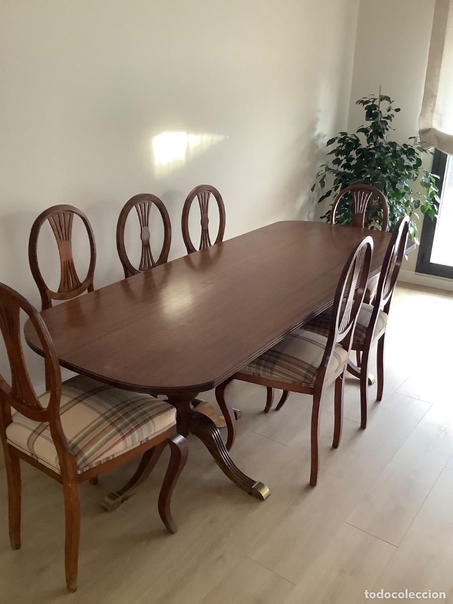 Vintage: Comedor mesa y sillas caoba - Foto 2
