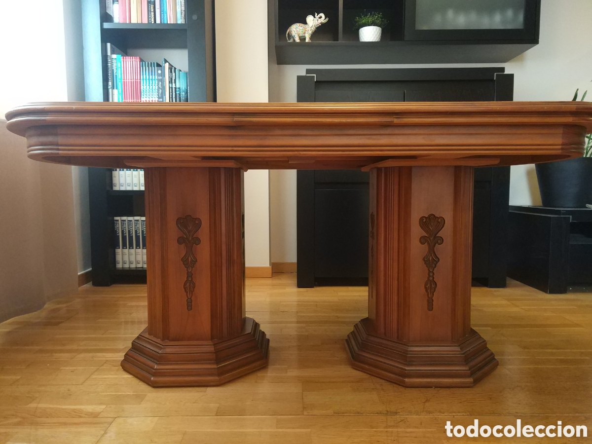 Vintage: Mesa de comedor con seis sillas. - Foto 4
