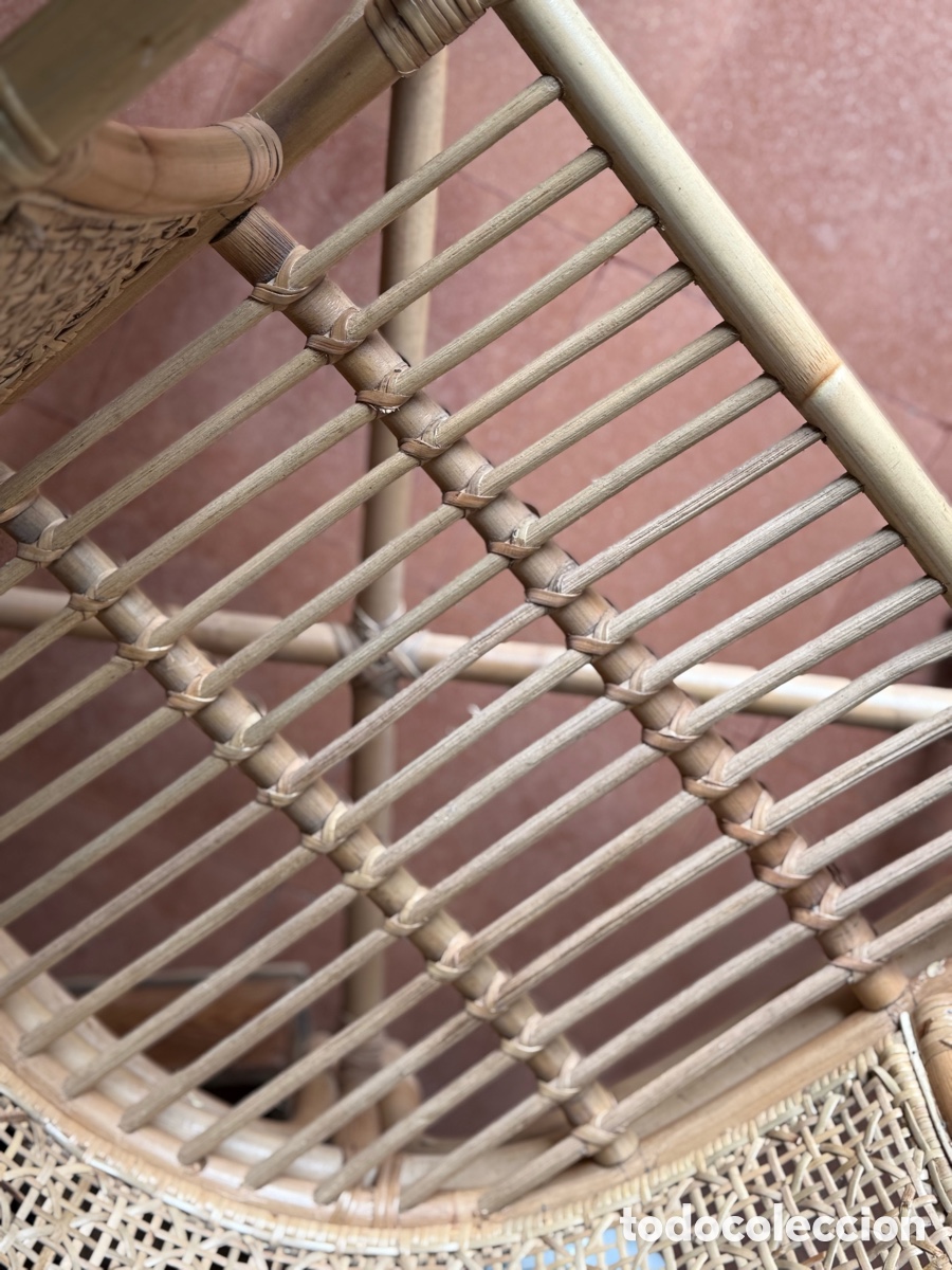 Vintage: Sill&oacute;n de ratan/ bamb&uacute; - Foto 2