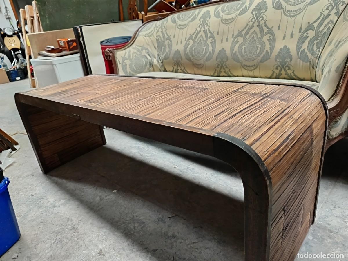 Vintage: MESA BAJA RECTANGULAR DE SALON - Foto 1