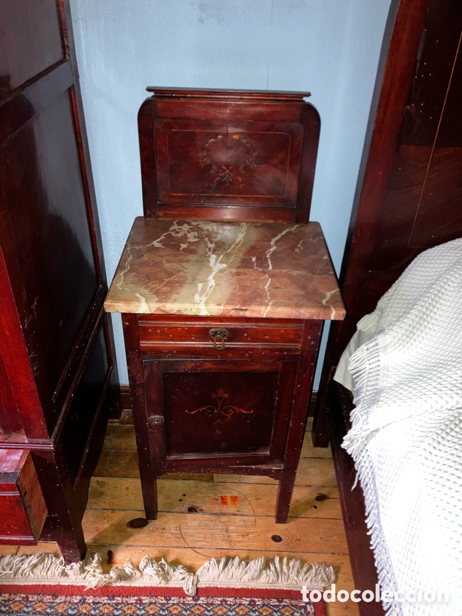 Vintage: Tocador y mesitas de madera de &eacute;bano - Foto 6