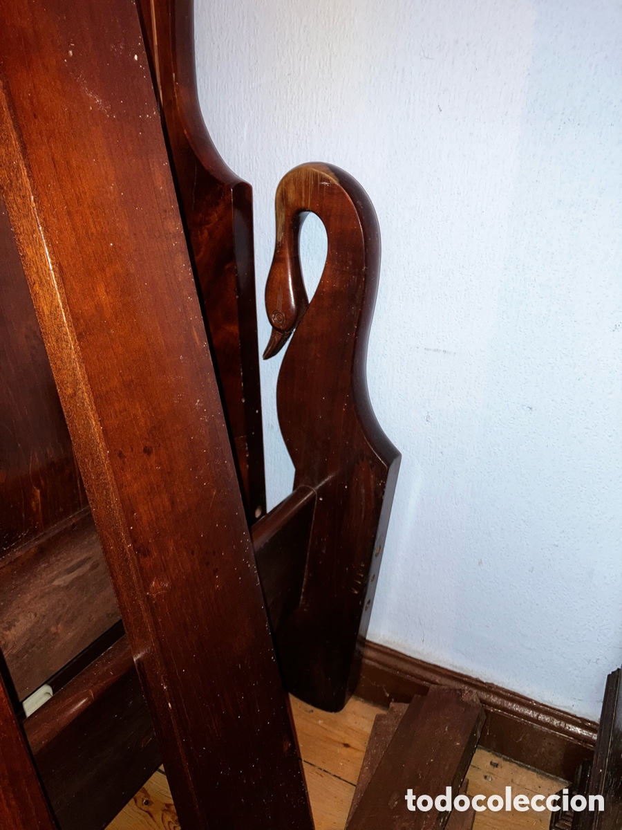 Vintage: Cama madera 90 cm suelta - Foto 3