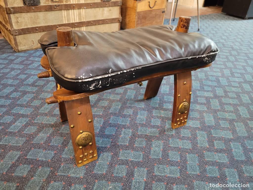 Vintage: TABURETE DE MONTURA DE CAMELLO - Foto 3