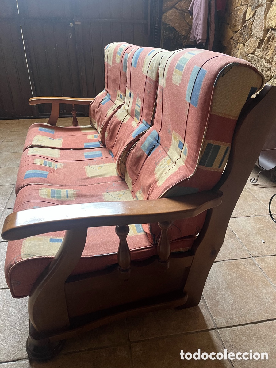 Vintage: Conjunto de sof&aacute; y sill&oacute;n - Foto 4