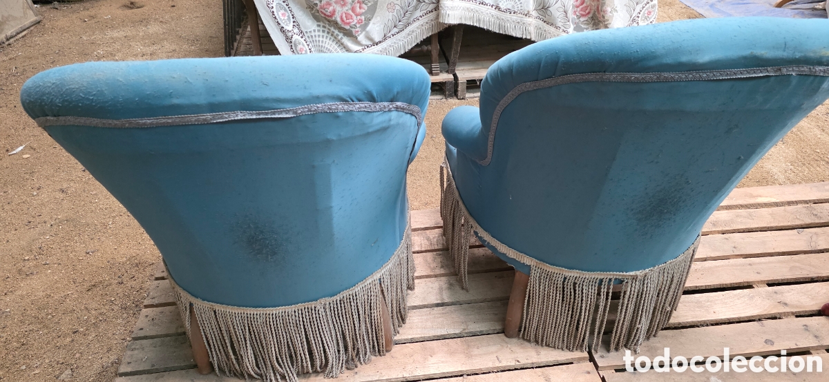 Vintage: SILLONES PAREJA Crapaud - Foto 2