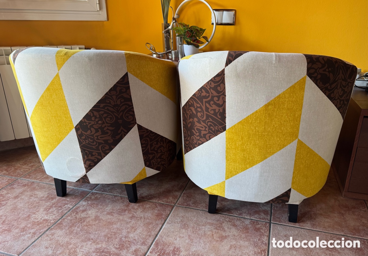 Vintage: CONJUNTO 2 SILLONES CON FUNDAS - Foto 4