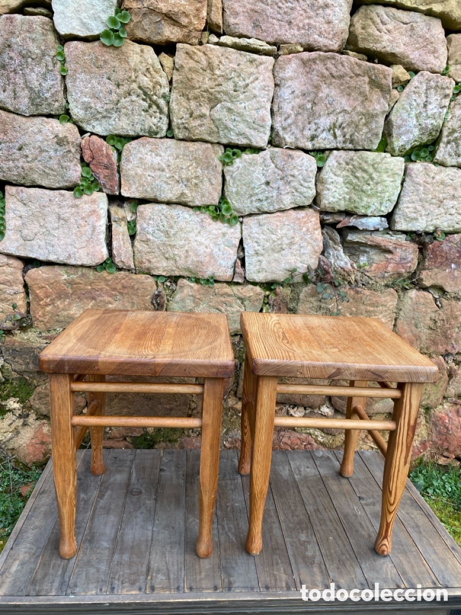 Vintage: Pareja de taburetes daneses - Foto 2