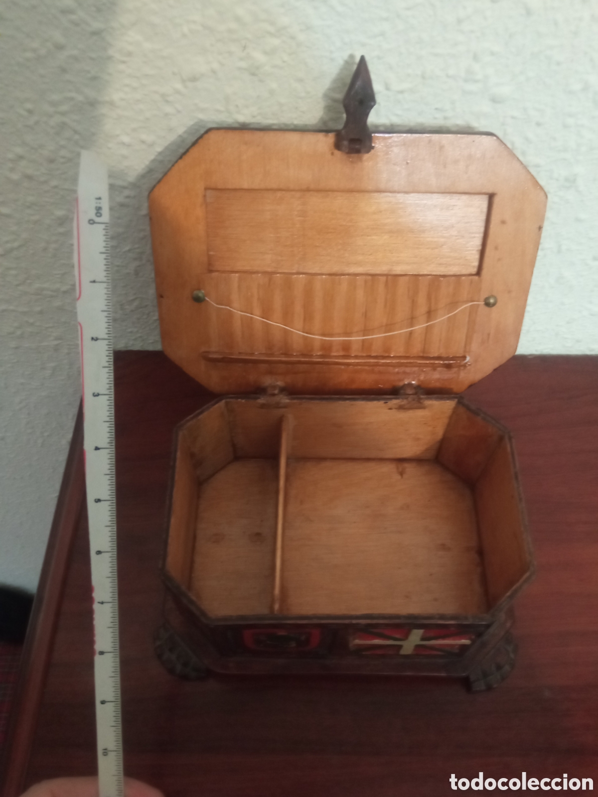 Vintage: Caja joyero madera Euskalherria Euskadi - Foto 2