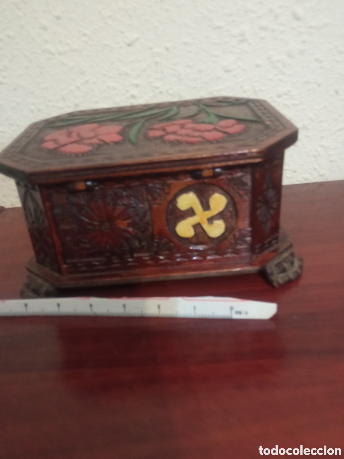 Vintage: Caja joyero madera Euskalherria Euskadi - Foto 4