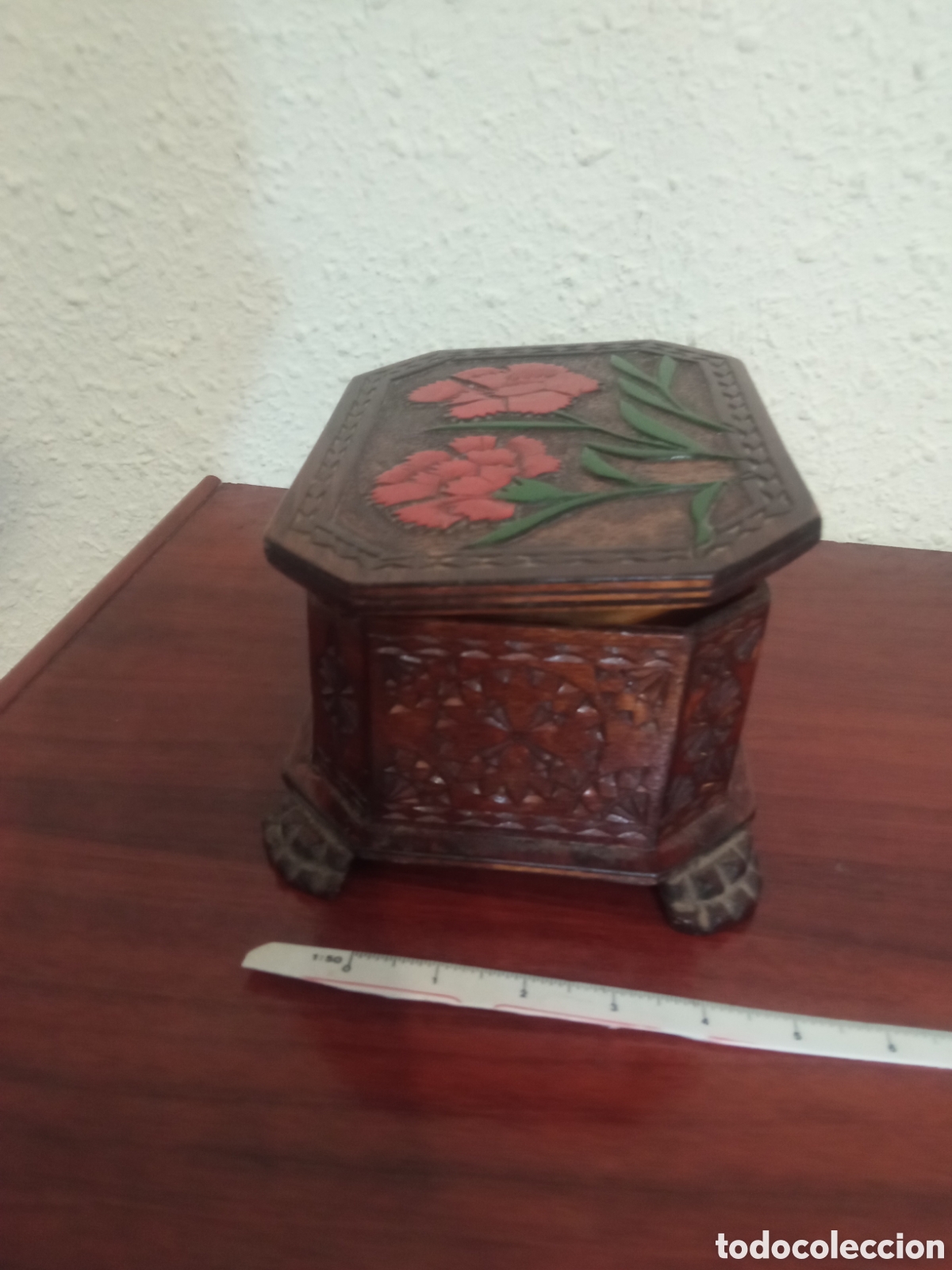 Vintage: Caja joyero madera Euskalherria Euskadi - Foto 5