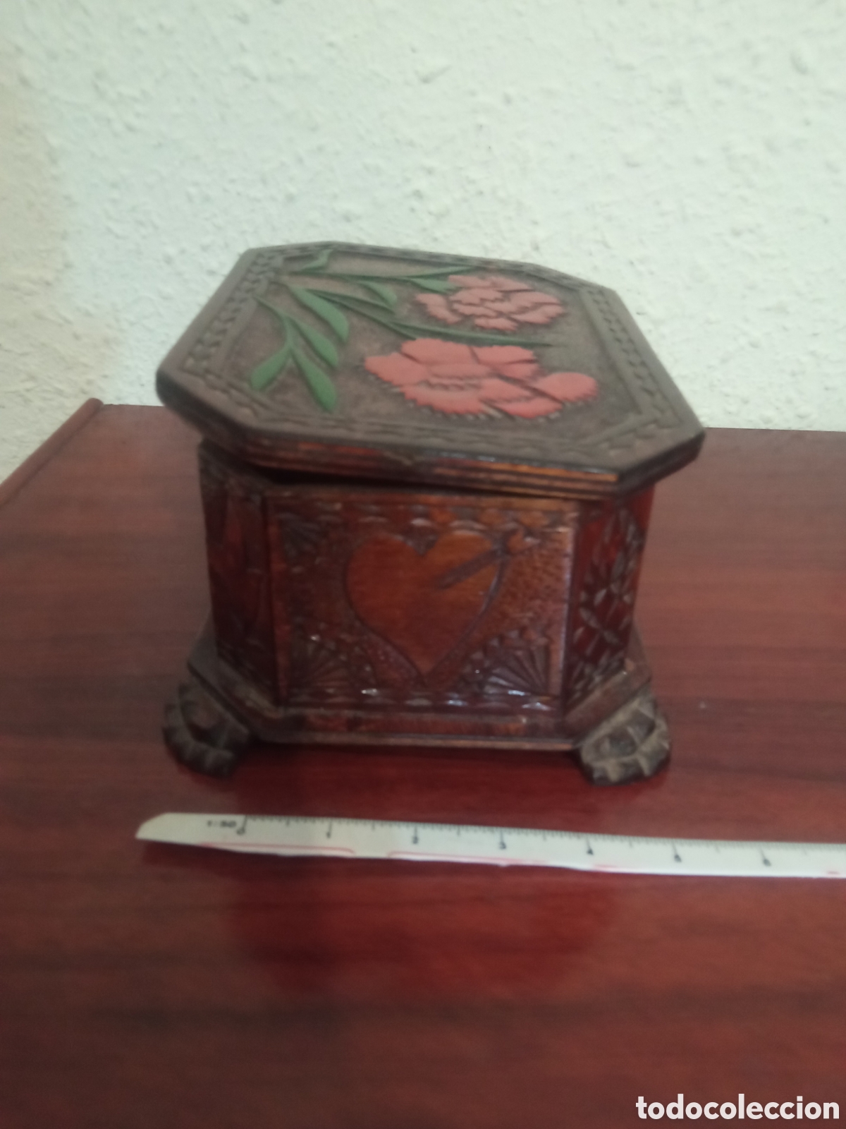Vintage: Caja joyero madera Euskalherria Euskadi - Foto 6