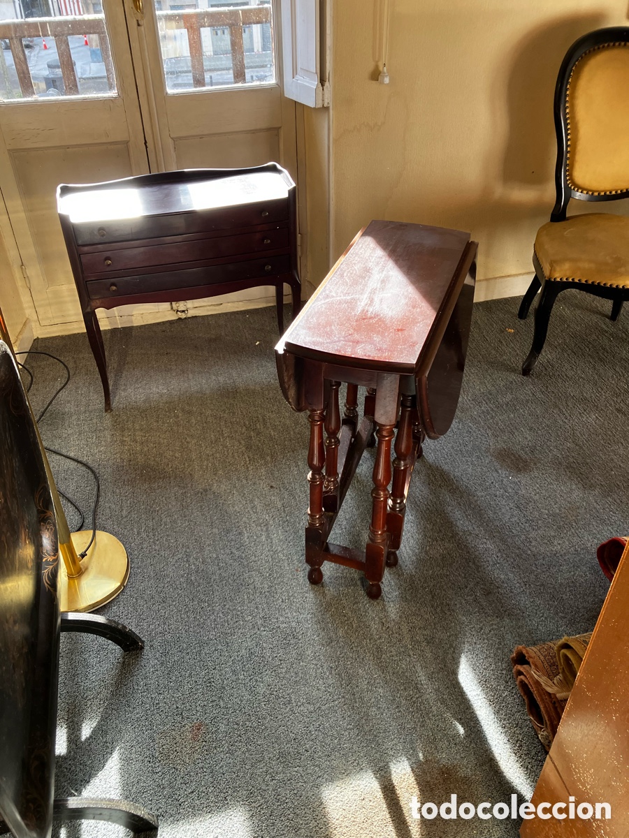 Vintage: Mesita plegable de madera - Foto 4