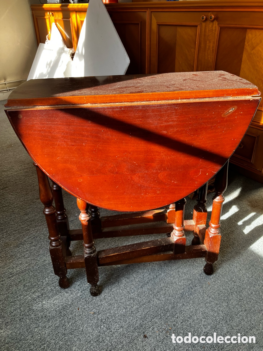 Vintage: Mesita plegable de madera - Foto 1