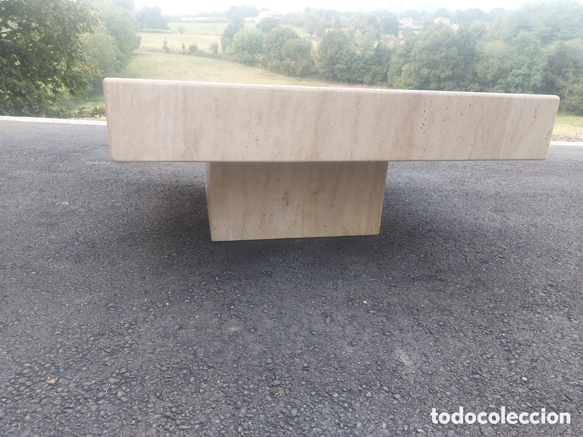 Vintage: Mesa de M&aacute;rmol Travertino - Foto 2