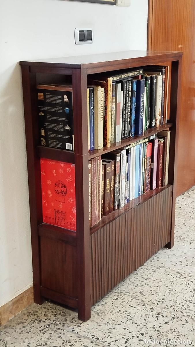 Vintage: LIBRERIA BAJA DE MADERA ORIENTAL - Foto 3