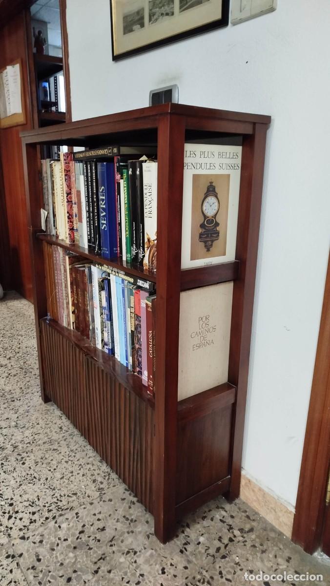 Vintage: LIBRERIA BAJA DE MADERA ORIENTAL - Foto 5