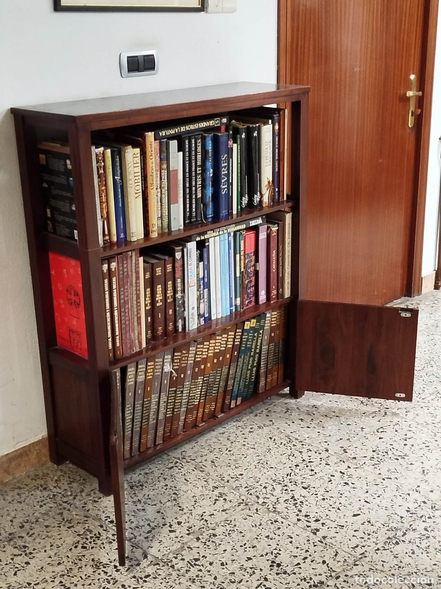 Vintage: LIBRERIA BAJA DE MADERA ORIENTAL - Foto 7