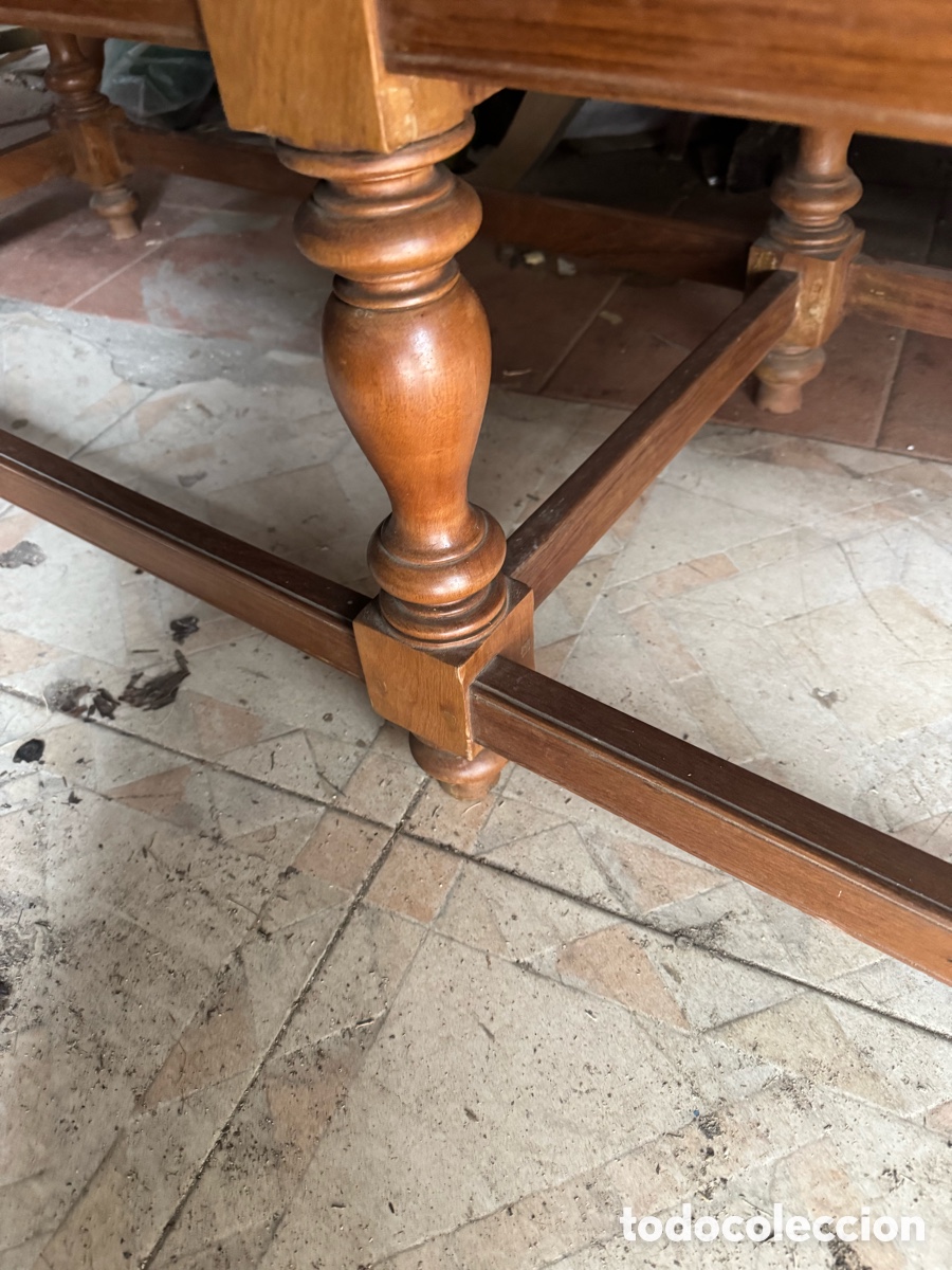 Vintage: Mesa baja en madera maciza - Foto 8