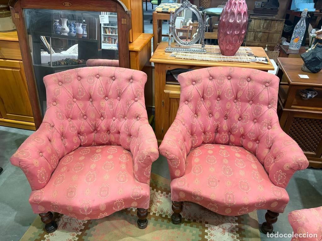 Vintage: TRESILLO ESTILO FRANC&Eacute;S - Foto 2